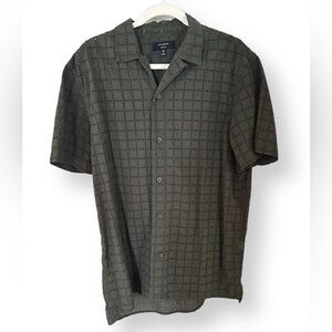 EYELET RESORT SHIRT - medium TALL